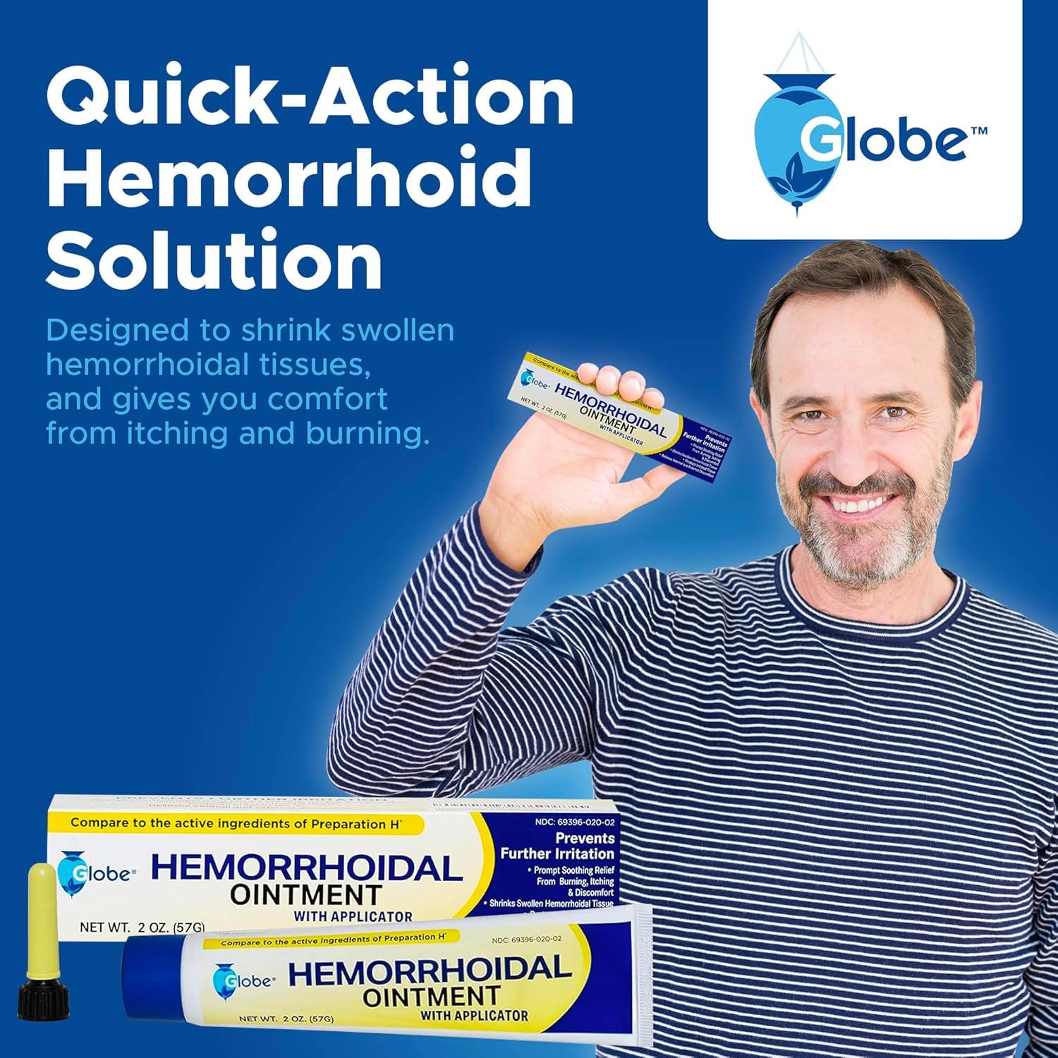 Two ounce hemorrhoidal protectant cream with petrolatum ingredients