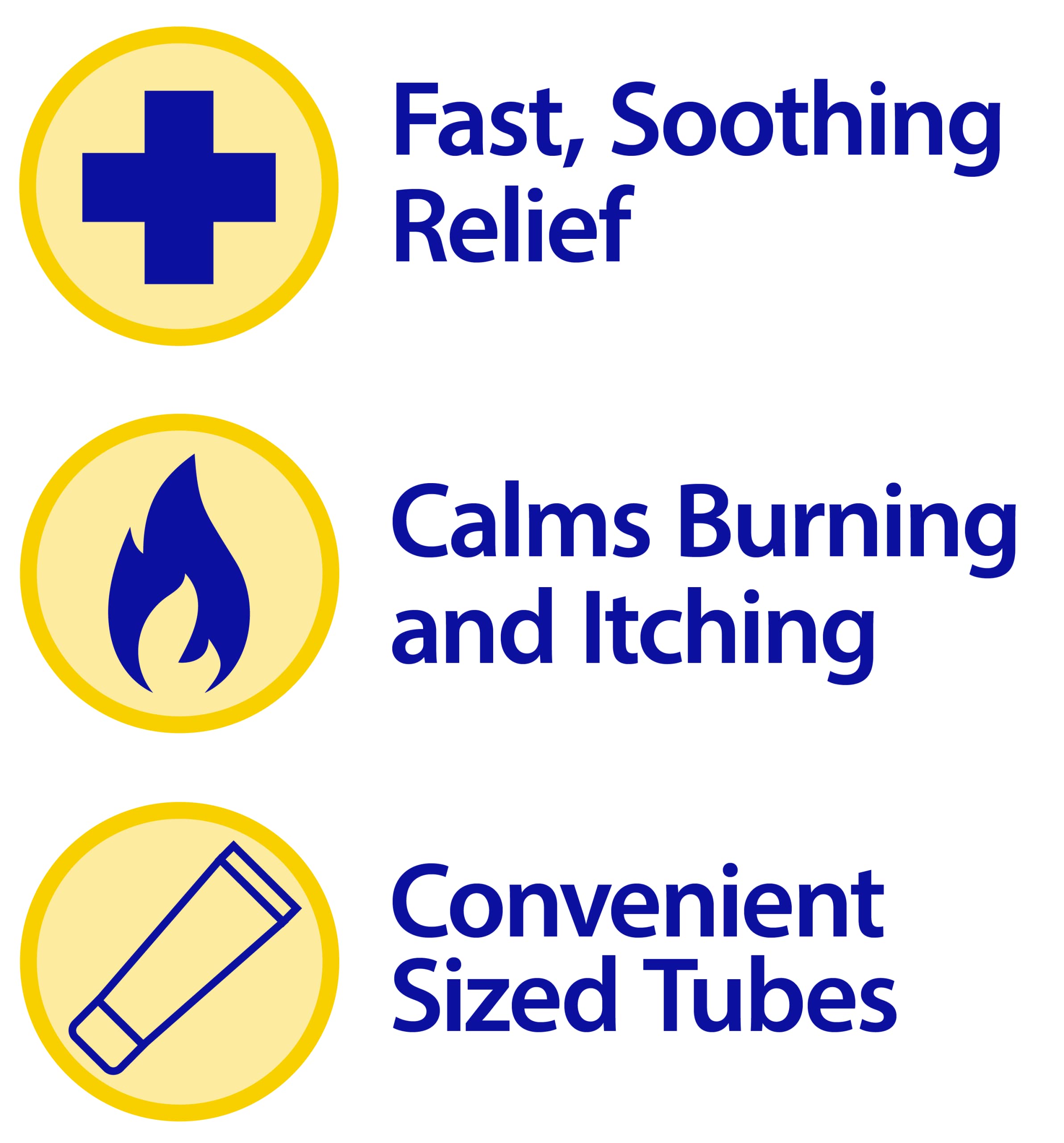 Three tubes of Globe maximum strength hemorrhoid treatment showing the two ounce size variant.