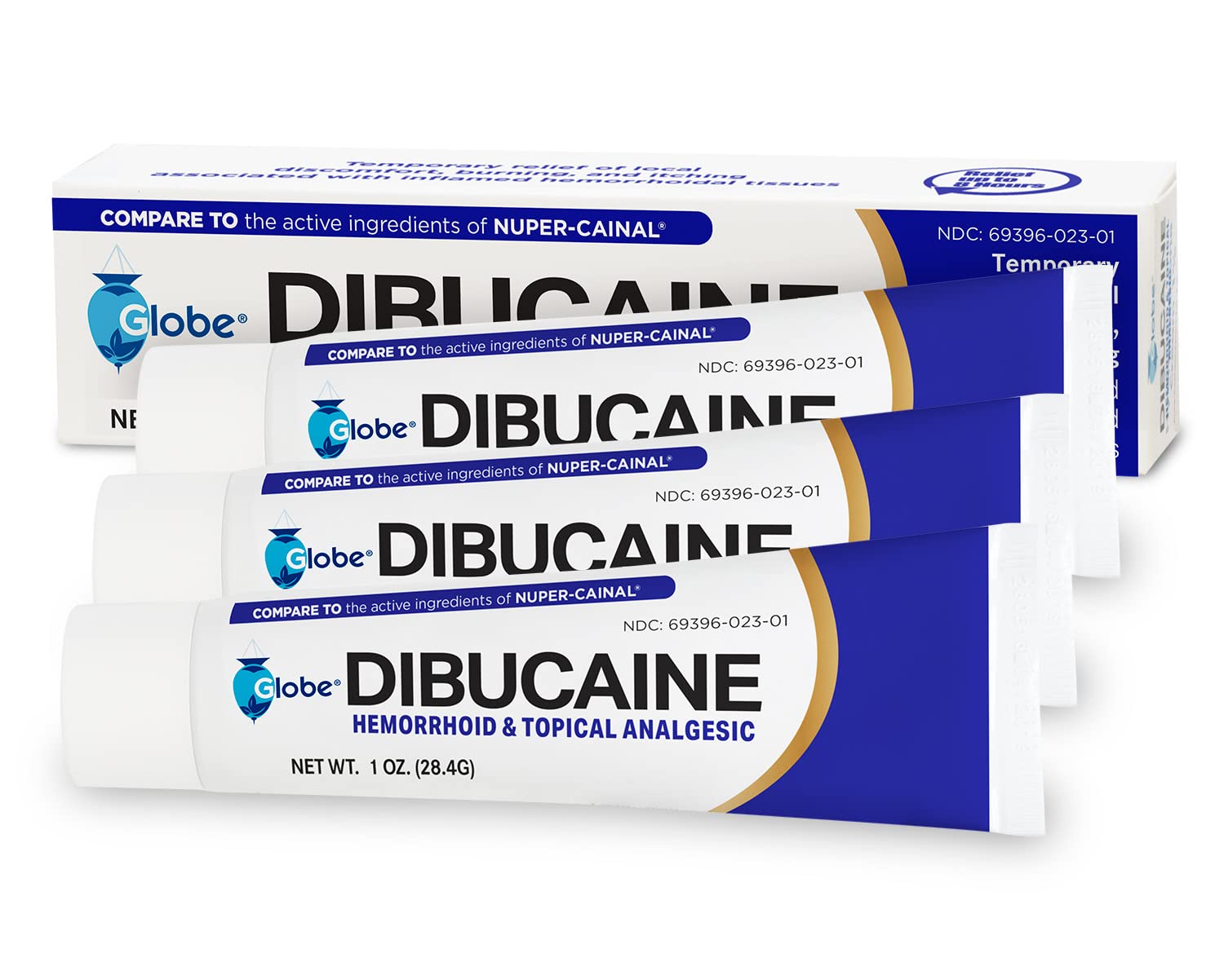Globe hemorrhoid ointment active ingredient facts and application directions label view