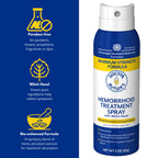 Doctor Butler's Hemorrhoid Treatment continuous spray nozzle mechanism for touch-free application