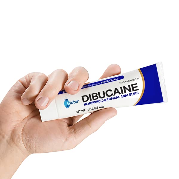 Globe brand one ounce hemorrhoid numbing cream packaging for daily symptom control