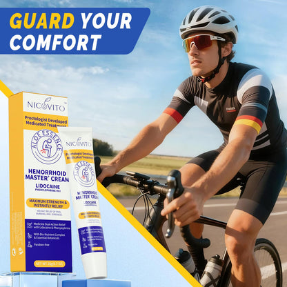 NICOVITO dual action formula cream for rapid relief from rectal itching and swelling.