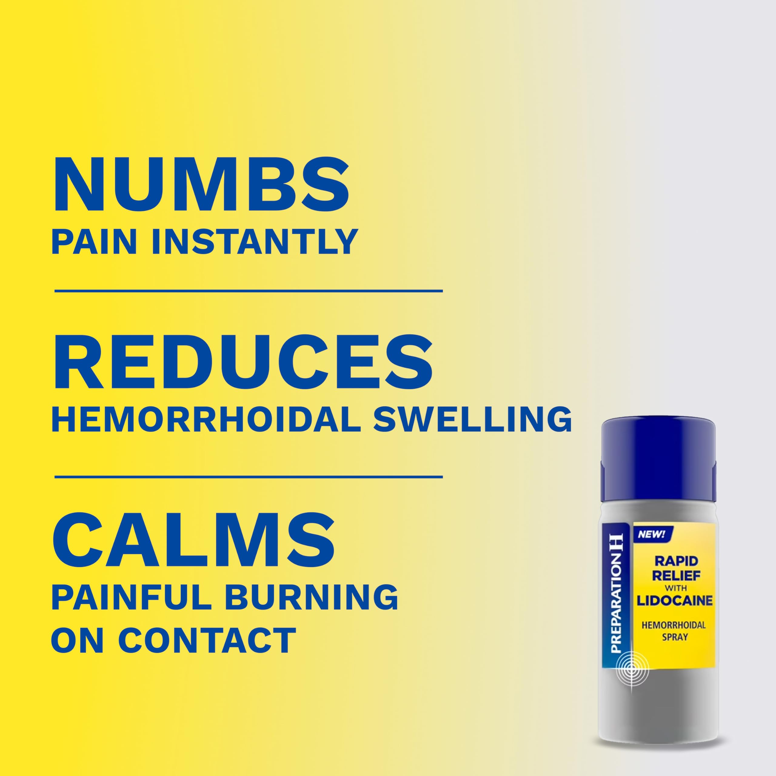 Preparation H maximum strength lidocaine spray for hemorrhoid itching and burning