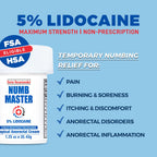 Clinical Resolution Numb Master maximum strength fast acting numbing cream containers