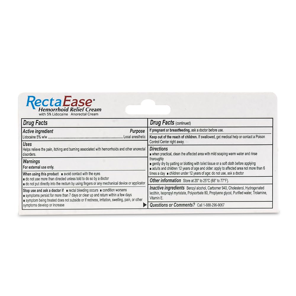 Extra strength local anesthetic cream for soothing external rectal itching and burning