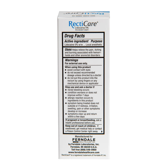 RectiCare 15g tube for hemorrhoidal discomfort relief