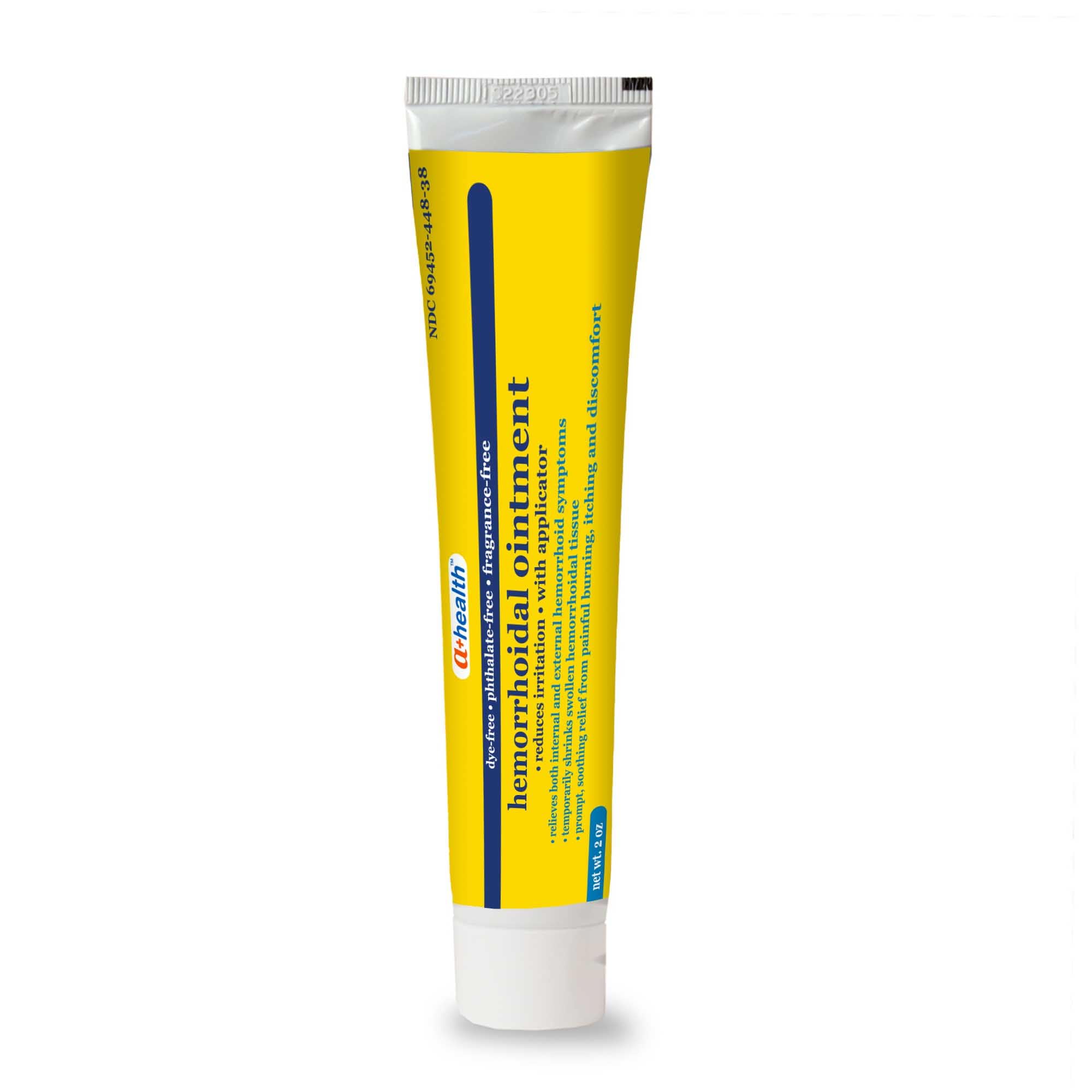 Fragrance free external and internal hemorrhoid care tube for pain relief