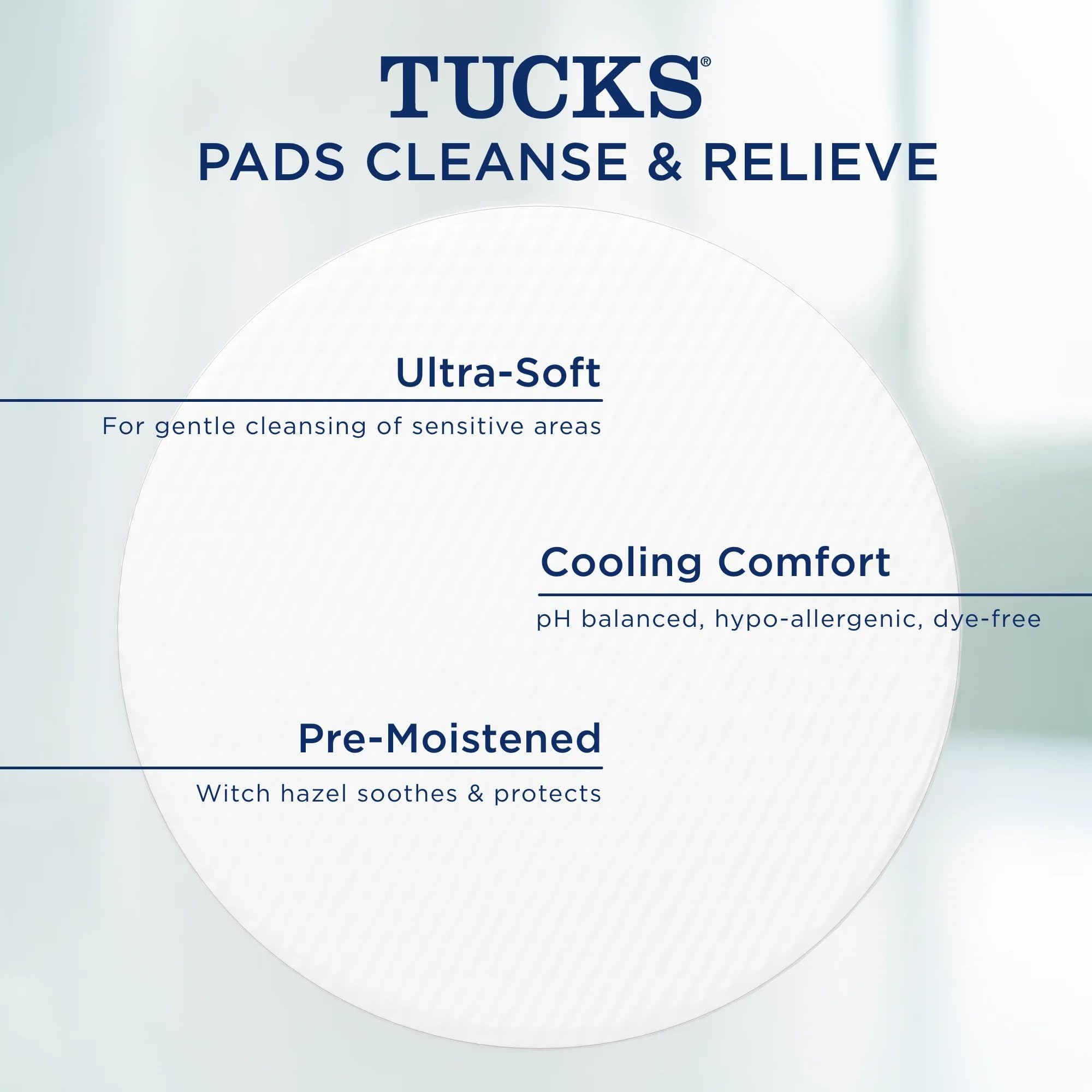 USA imported TUCKS gynecologist recommended pads for postpartum maternal care.