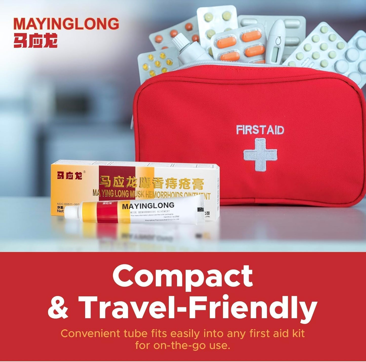 Mayinglong Musk Hemorrhoidal Ointment back view with detailed directions for use