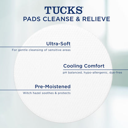 Full contents of the imported USA Tucks multi care relief system for postpartum and anorectal comfort.