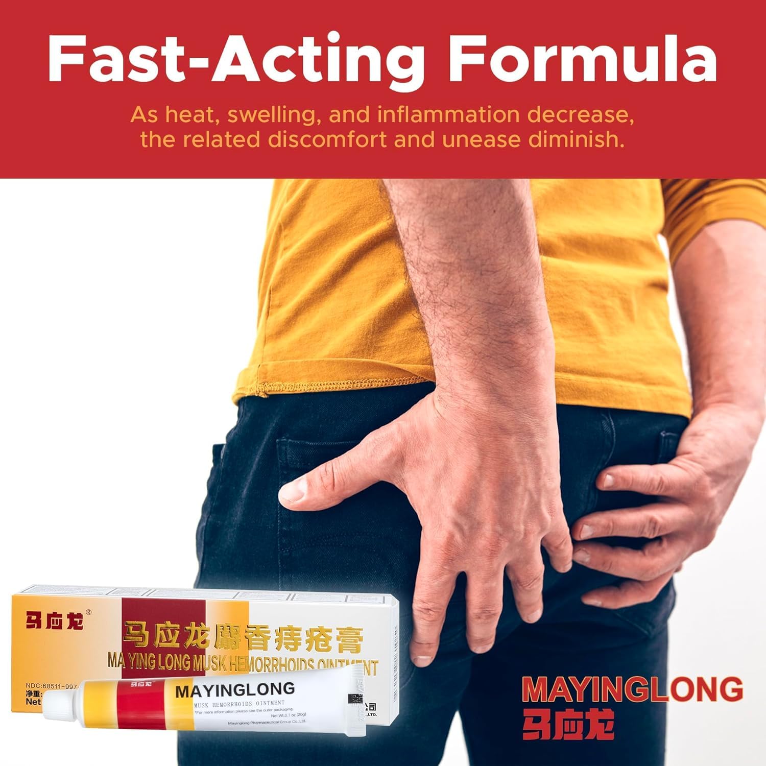 Authentic Mayinglong herbal hemorrhoids treatment formula for itching and burning