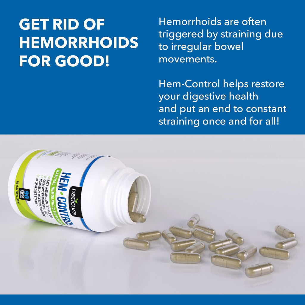 Naticura Hem-Control dietary supplement packaging for vascular health support