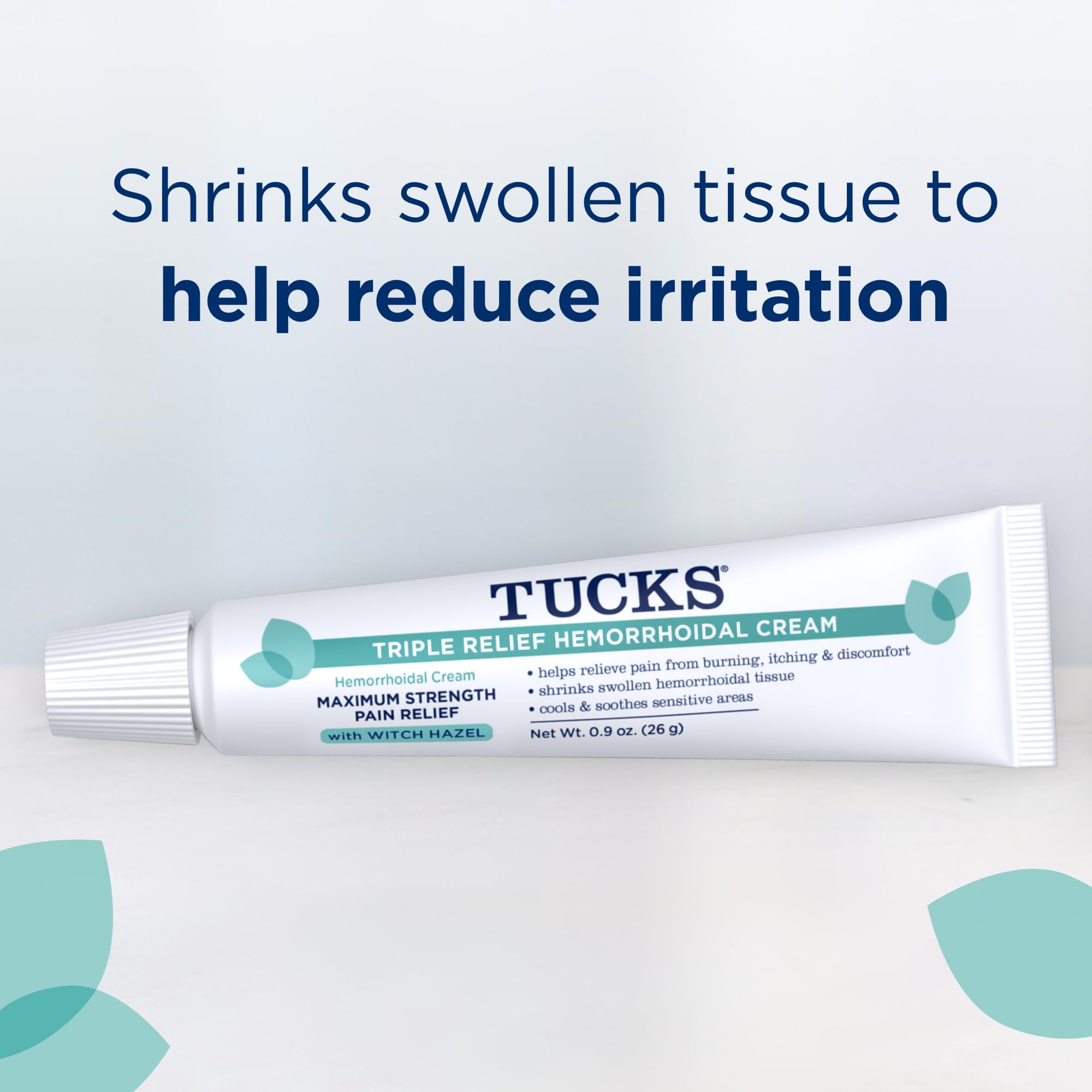USA imported Tucks multi-action soothing treatment cream packaging details