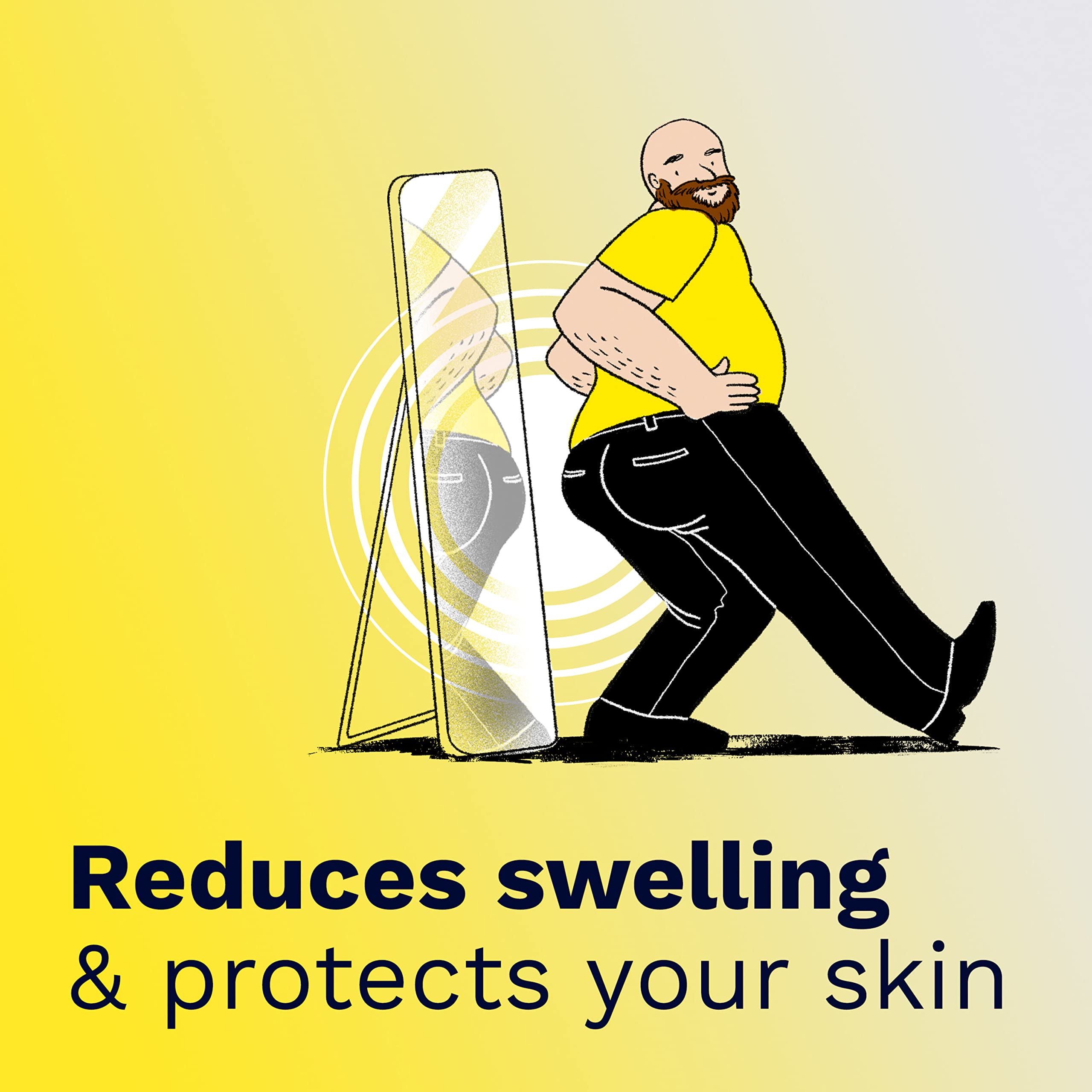 Preparation H rapid relief pain ointment for severe external hemorrhoid discomfort showing application directions