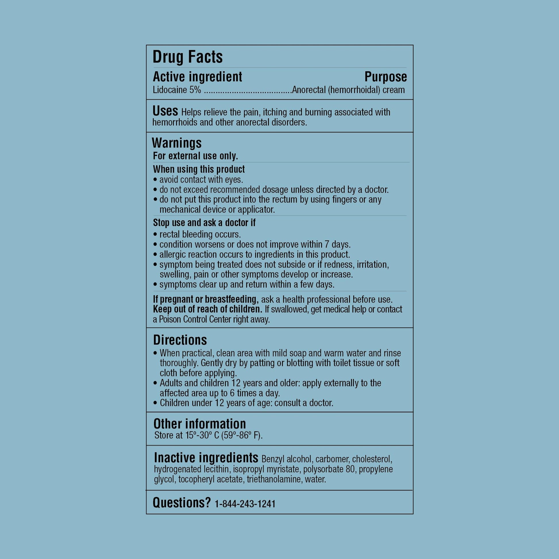 Curist topical anesthetic packaging showcasing the authentic USA imported health and personal care label.