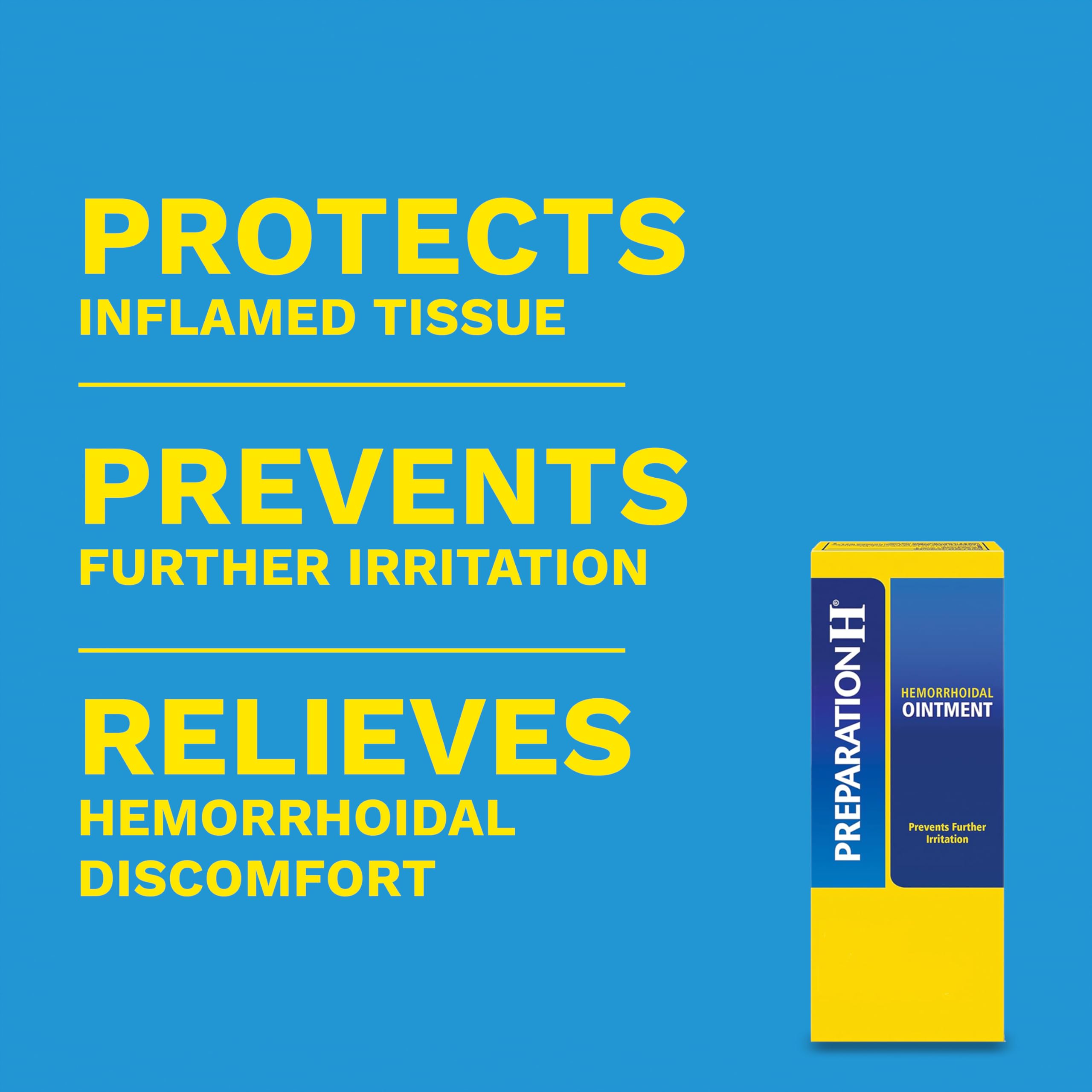Preparation H Hemorrhoidal Ointment two ounce tube for itching and burning relief