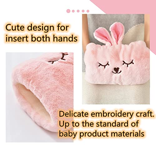 Close up of soft plush material on Milkycat hot water bag