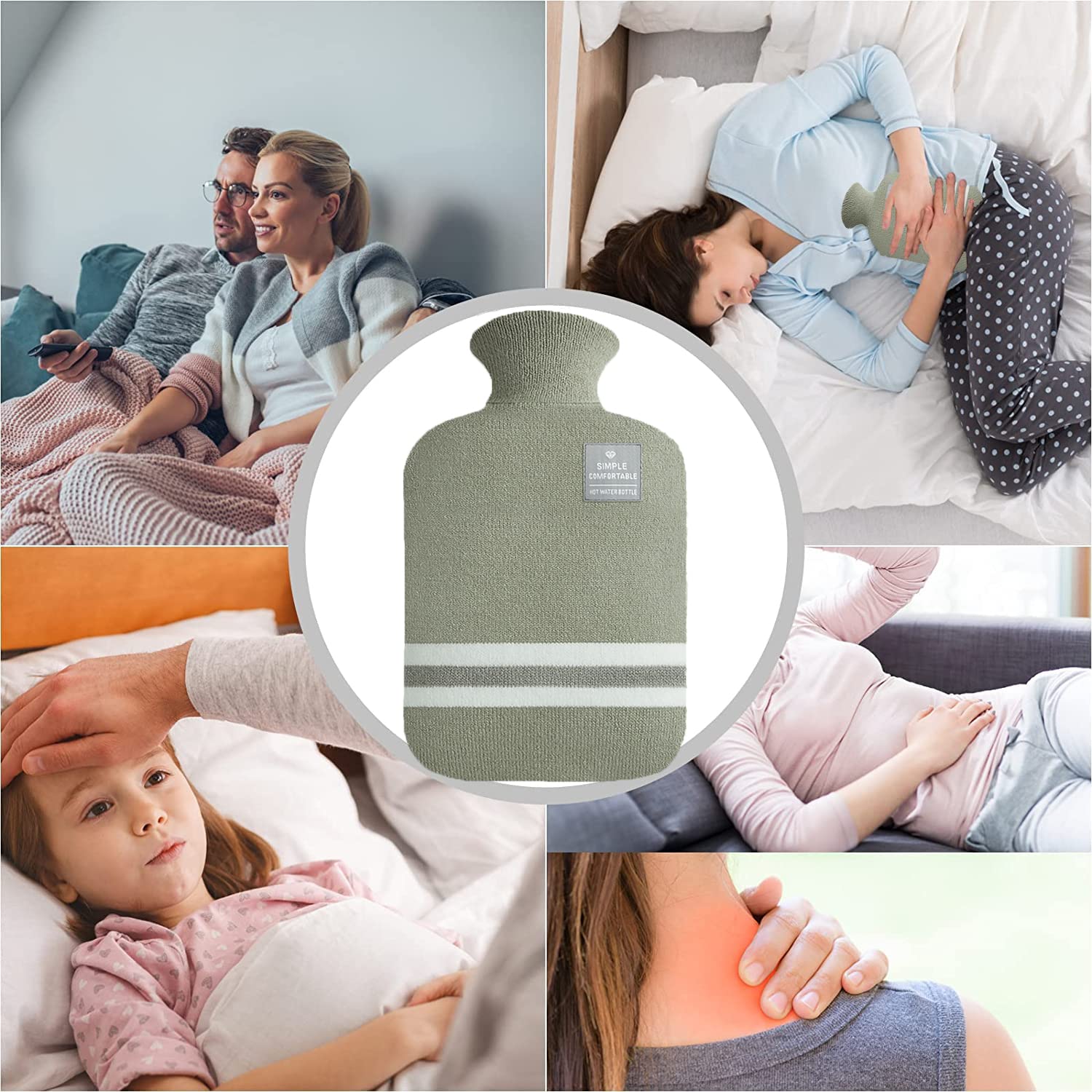 Leak proof leak resistant stopper mechanism on the authentic USA imported hot water bottle.