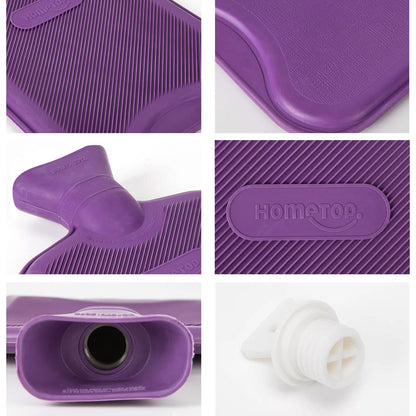 2 liter rubber hot water bottle with soft fox cover