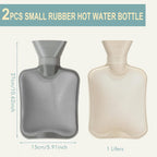 Shencai one liter heating pad rubber hot bag showing the dual sided textured surface designed for even heat distribution.