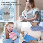 Microwave safe wellness heating pack being prepared for quick heating without its protective outer sleeve.
