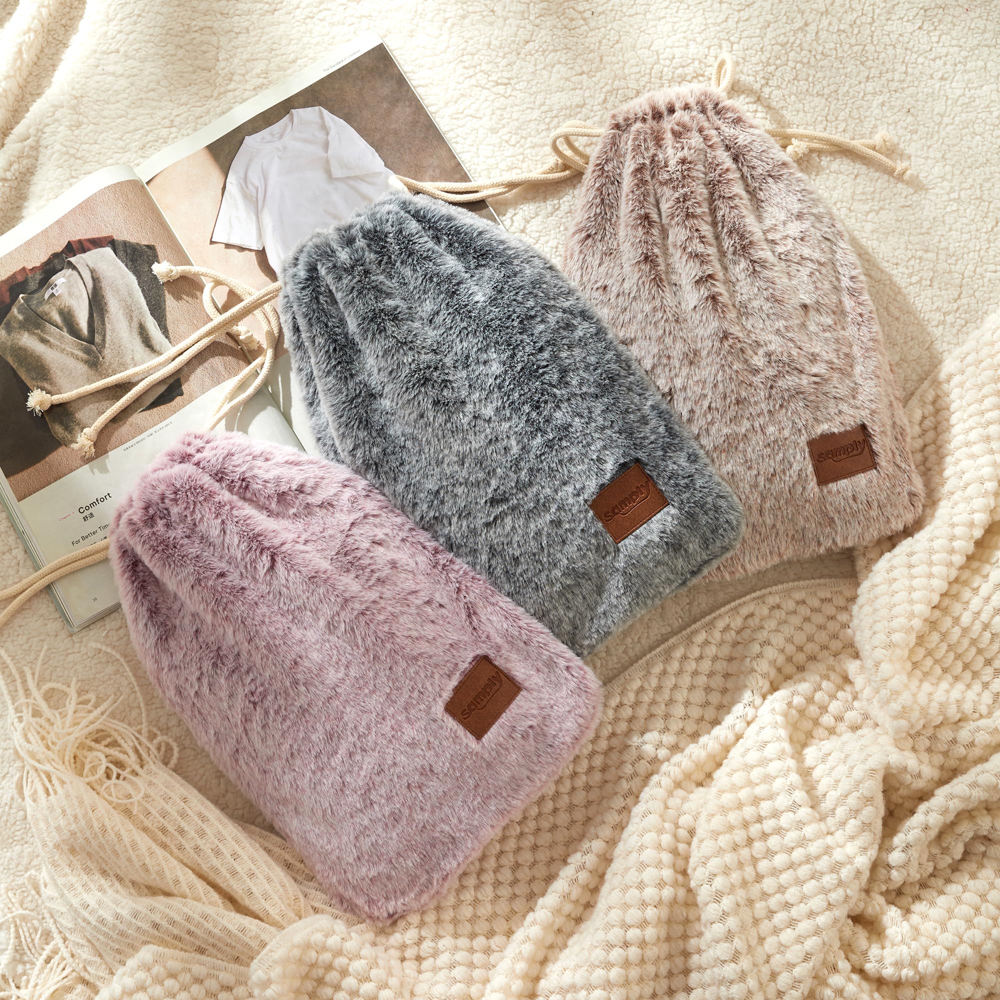 Samply explosion proof personal care hot water bag with premium cover texture.