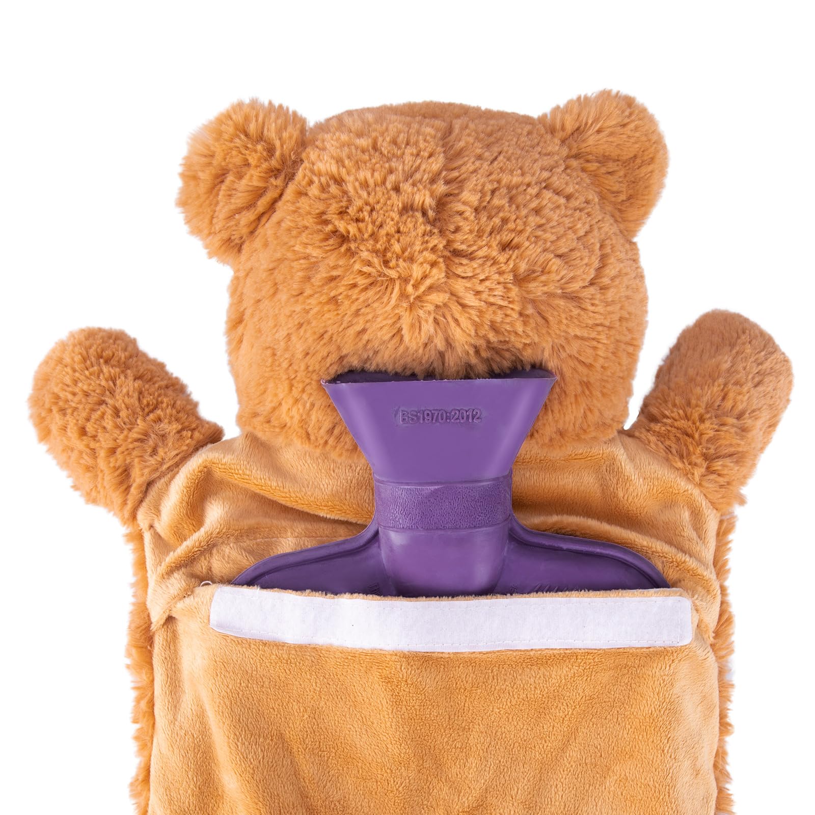 Side profile of HomeTop stuffed animal hot water bottle