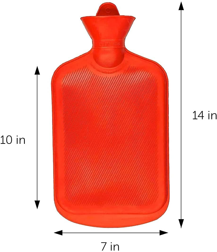 SteadMax large hot water bag showing close up of the ribbed texture for safe heat dispersion