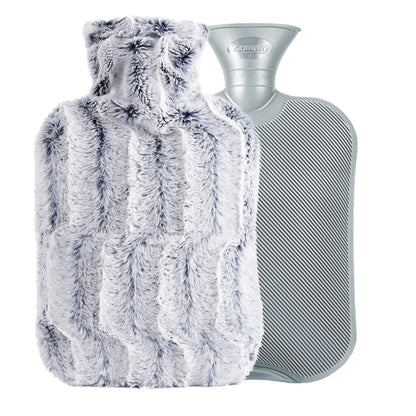Close-up view of the leak-proof seal and durable material construction of the Samply hot water bottle.