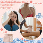 Amylove premium silicone cooling pouch placed on legs for menstrual cramp relief