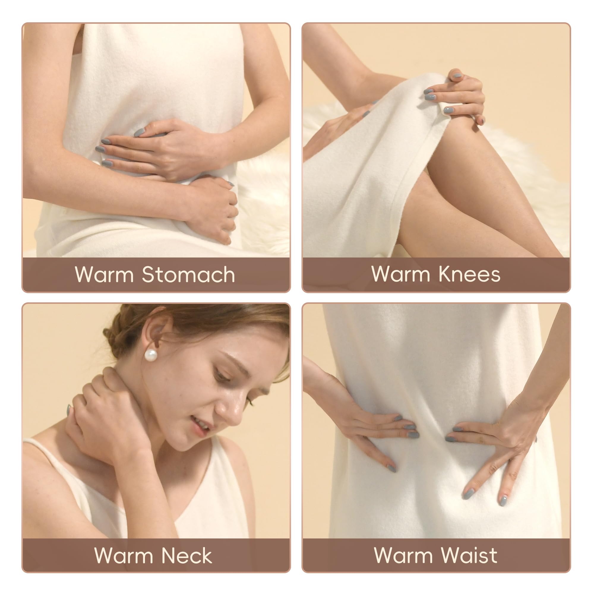 Samply durable hot and cold compress therapy bottle removed from its textured fabric cover