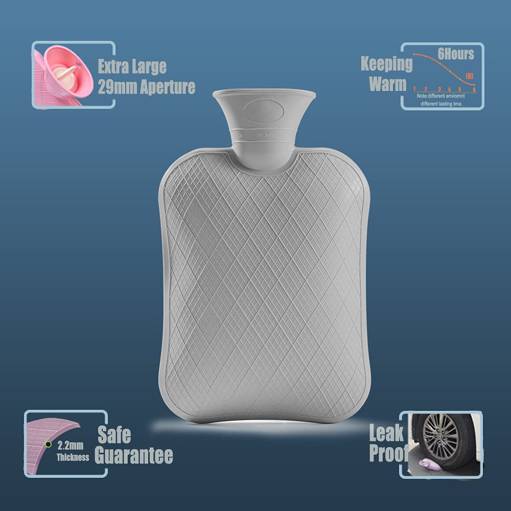 BICAREE two litre hot water bottle removing the washable soft fabric sleeve