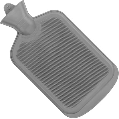 Two pack BPA free hot water bottles for heat therapy
