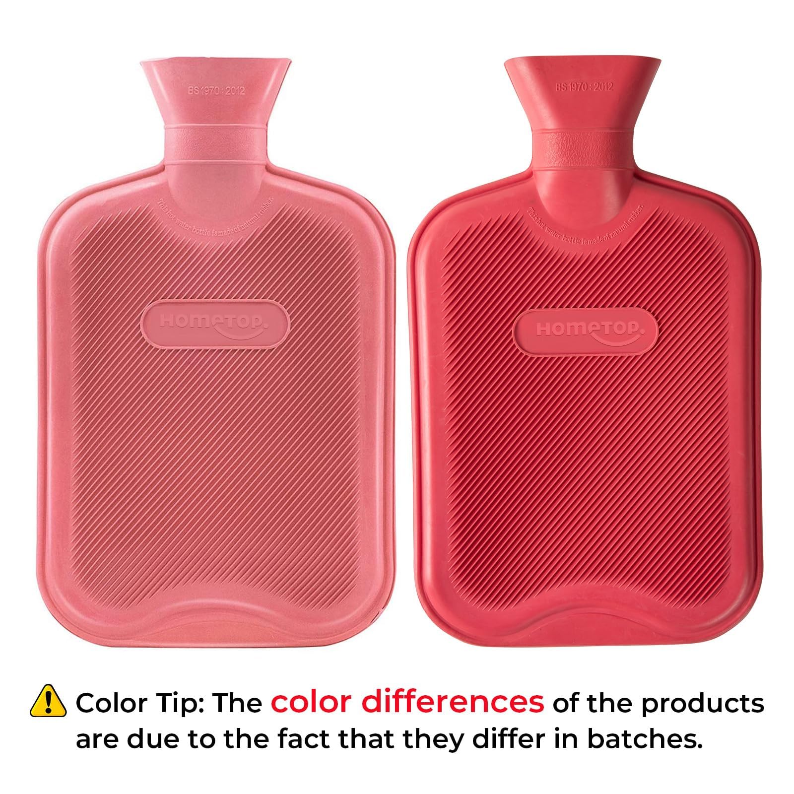 HomeTop hot and cold therapy water bottle side profile
