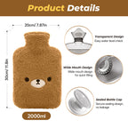 Samply explosion proof polyvinyl chloride water bottle back view