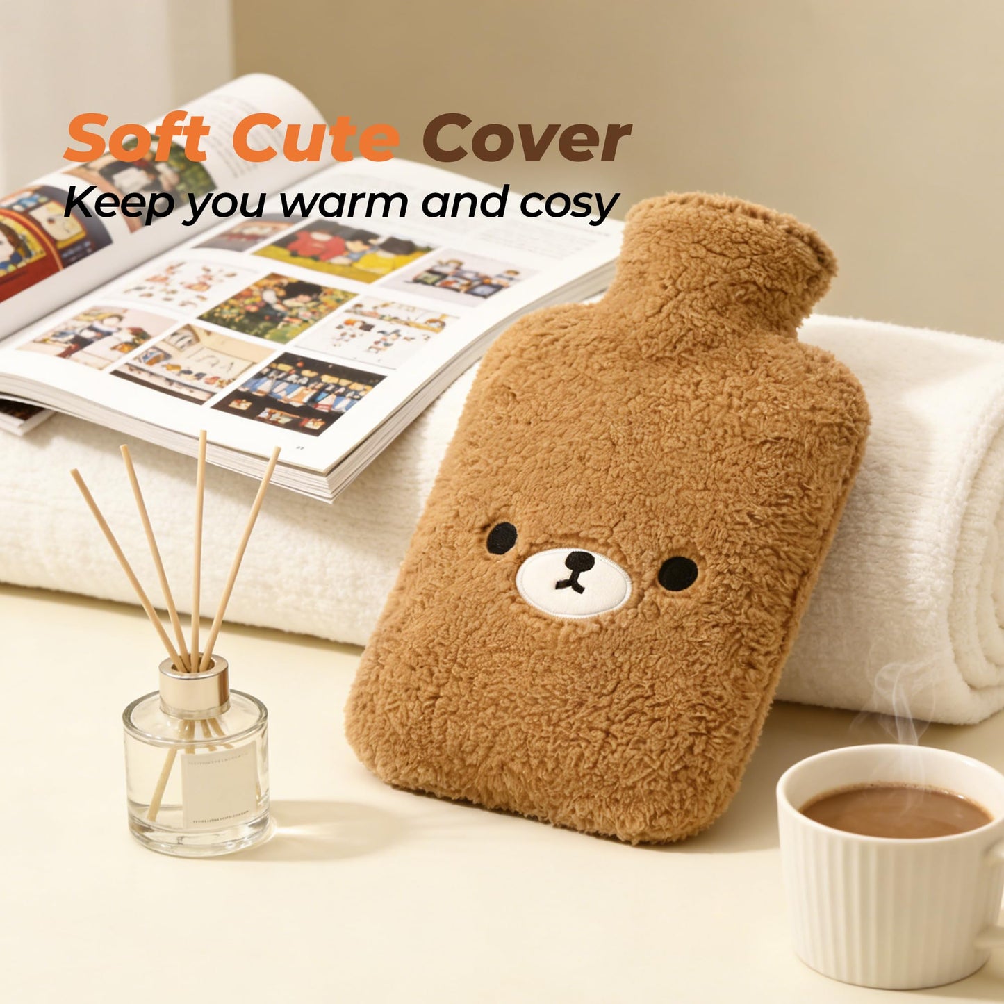 Samply cozy hand feet warmer bag featuring thick fleece material