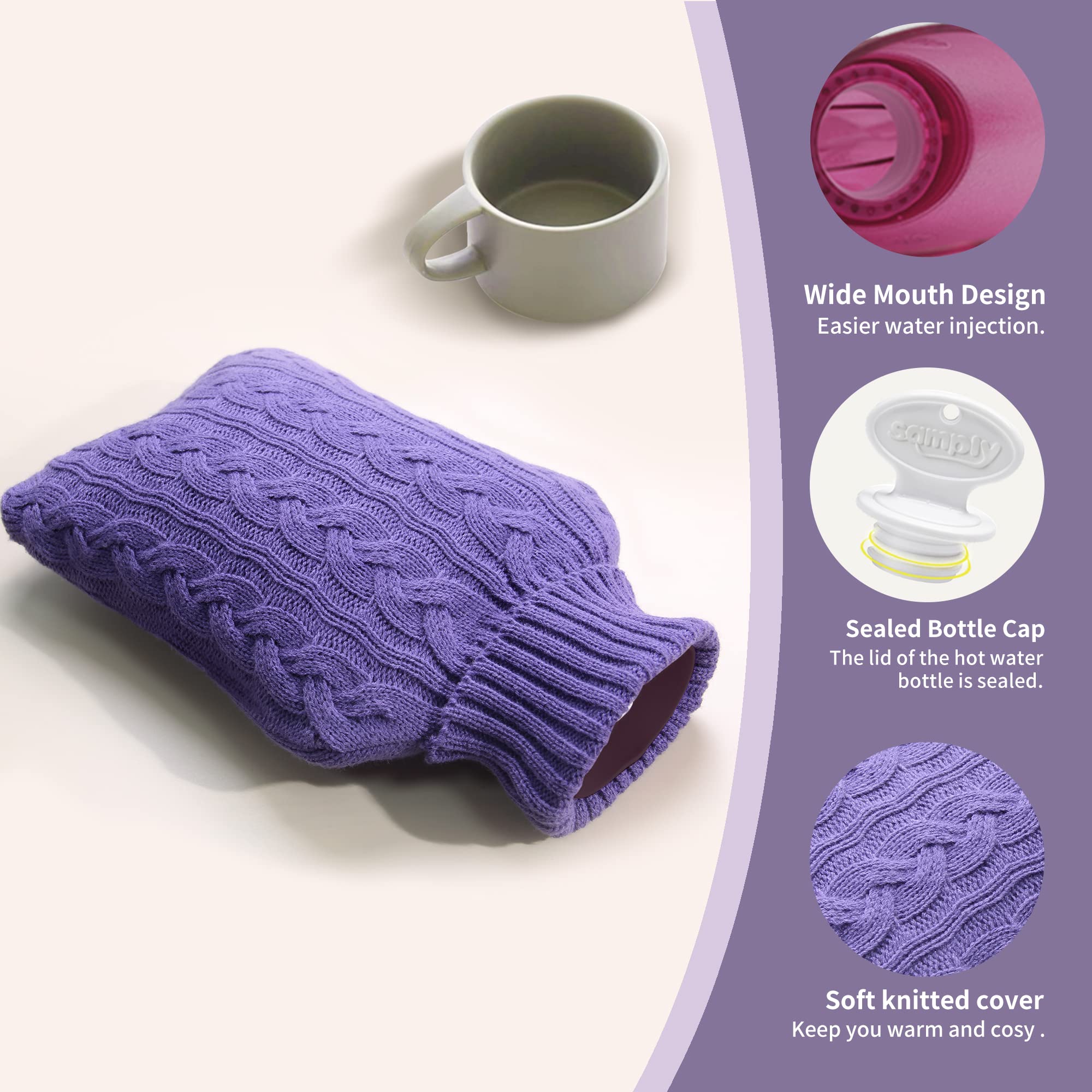 Samply premium PVC hot and cold compress bag for neck and shoulder pain relief