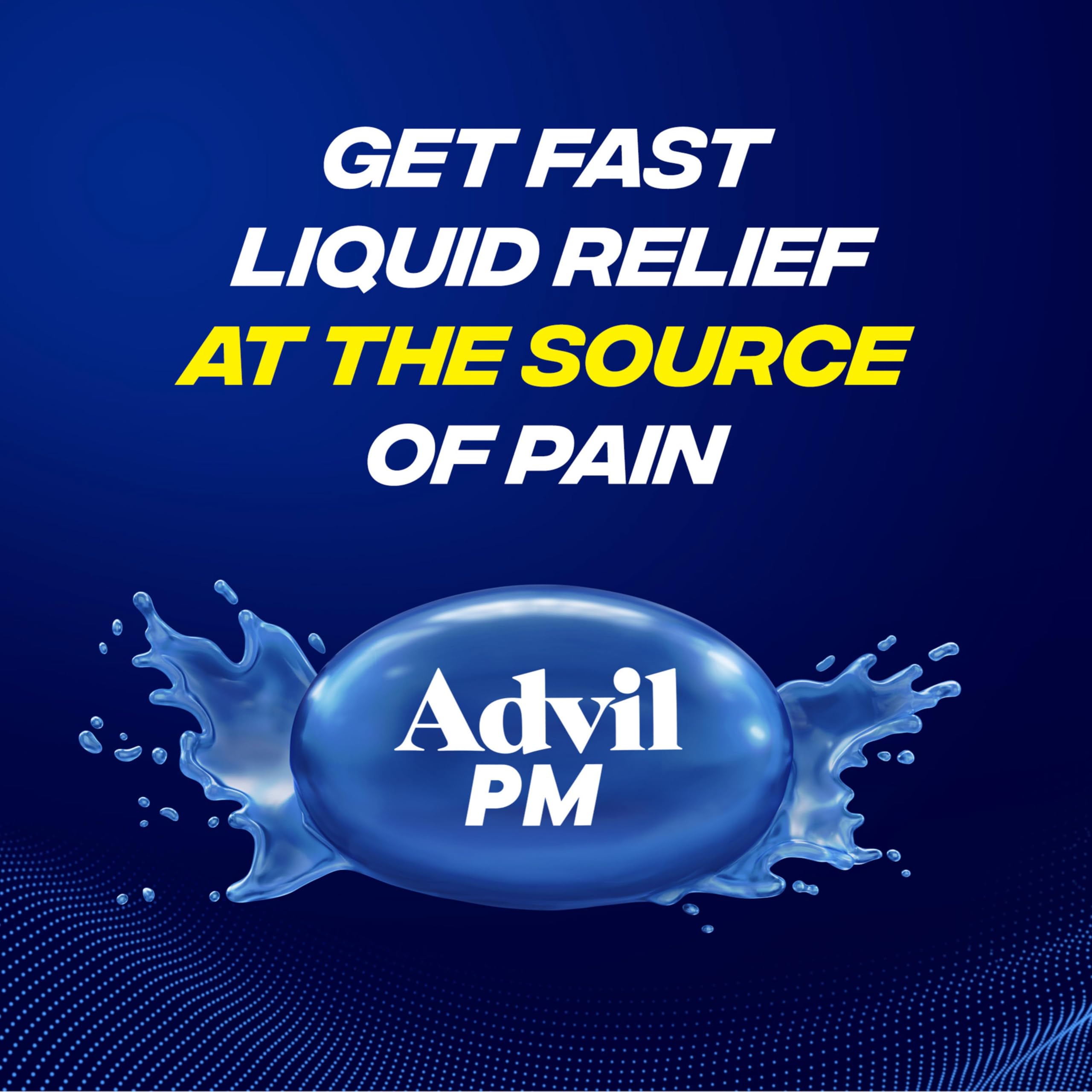 Advil PM Liqui Gels active ingredients label