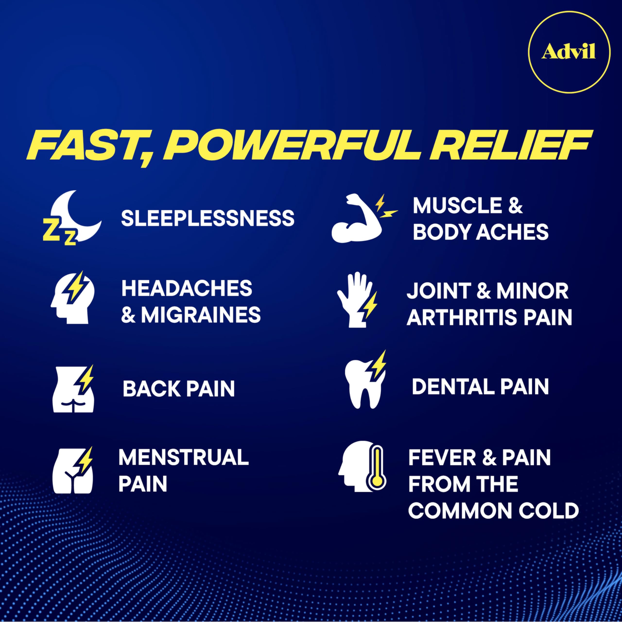 Advil PM 50x2 caplets packaging details