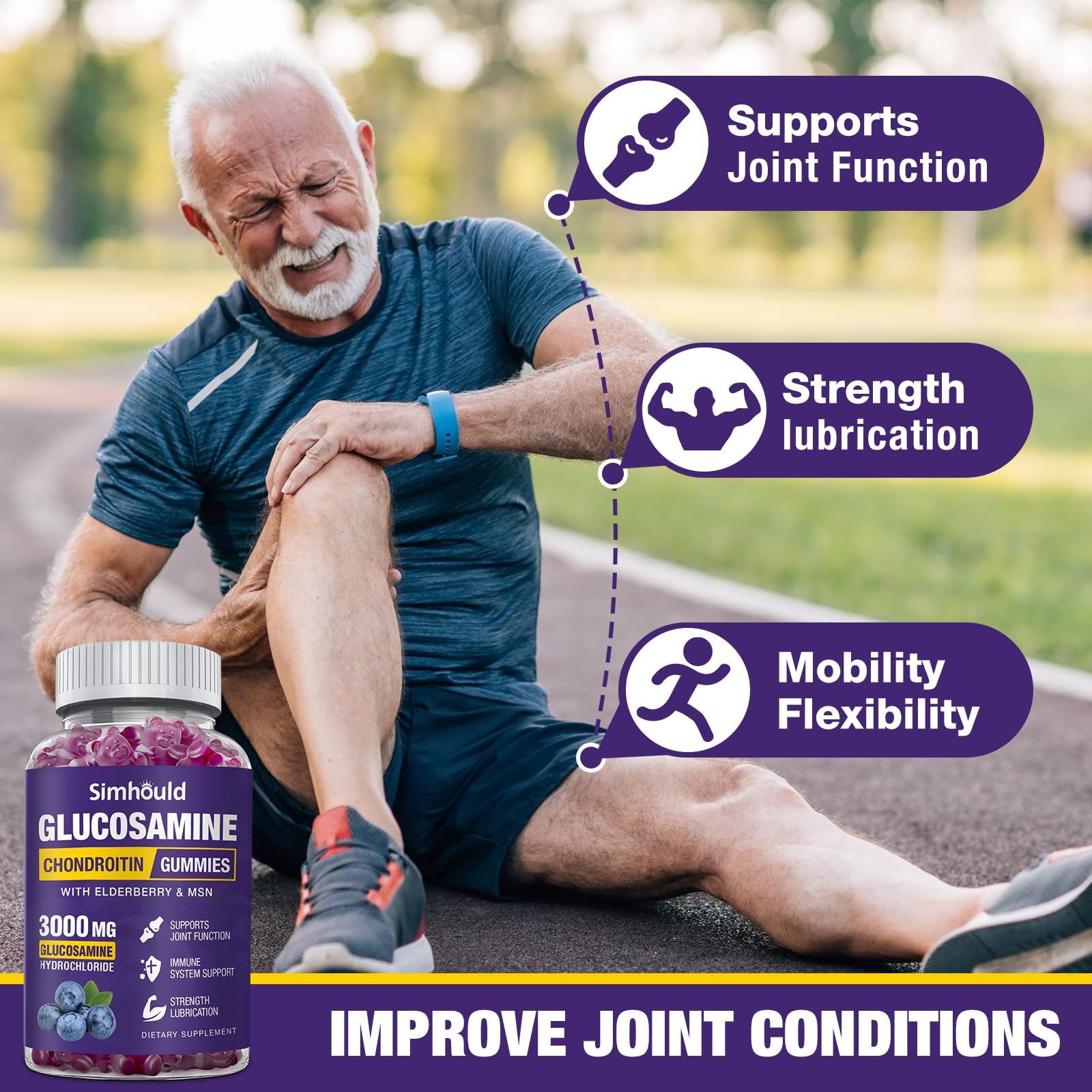 Authentic USA imported Simhould joint supplement packaging
