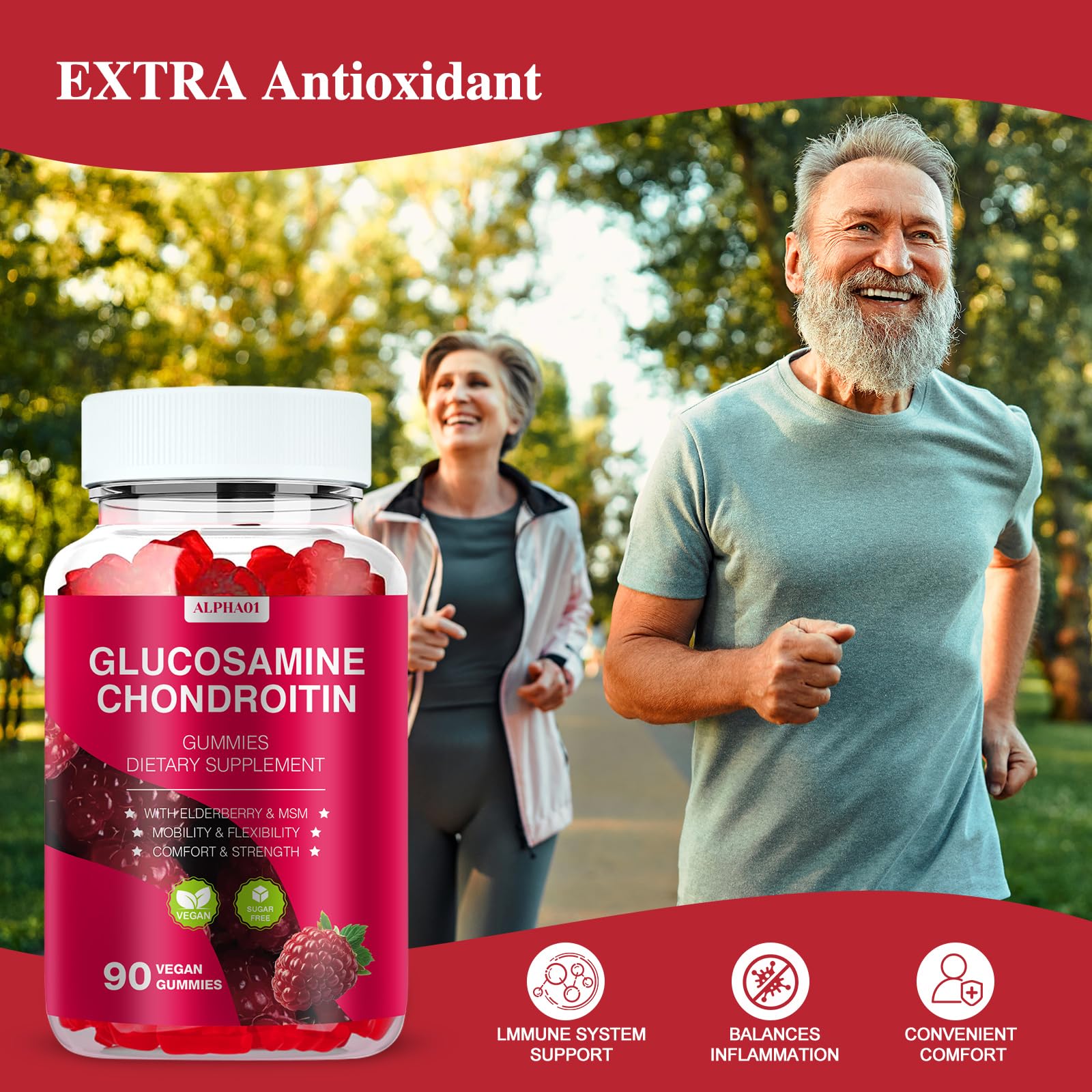 Zetelixia extra strength joint supplement bottle side profile