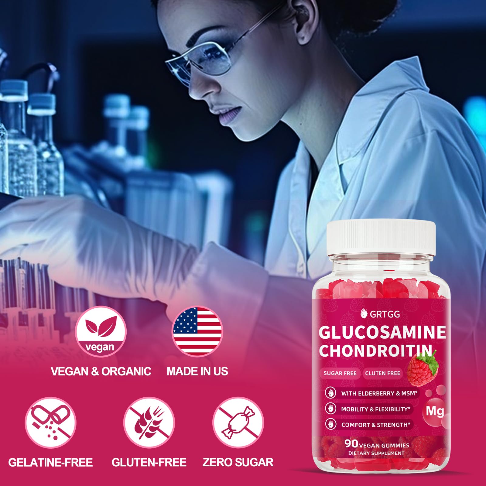 Premium authentic USA imported health supplement packaging