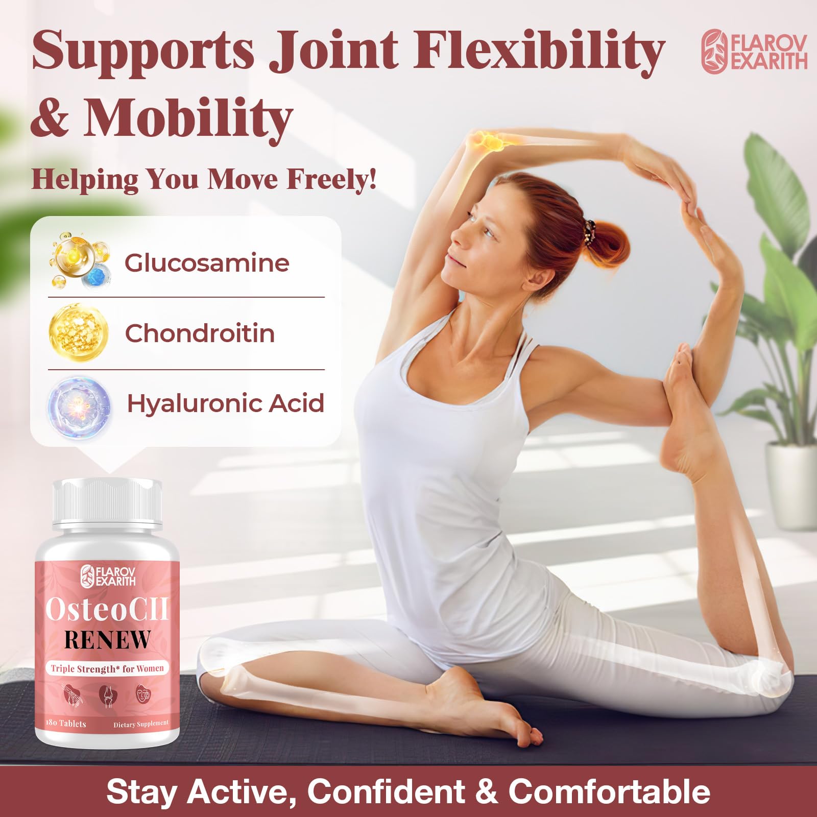 Flarovexarith joint supplement ingredient label