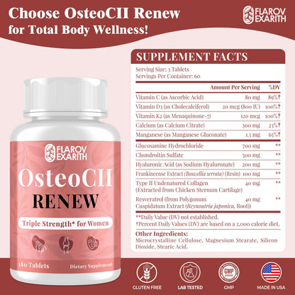 Collagen and glucosamine supplement for women