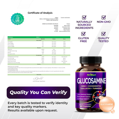 GriMed daily wellness joint support supplement bottle