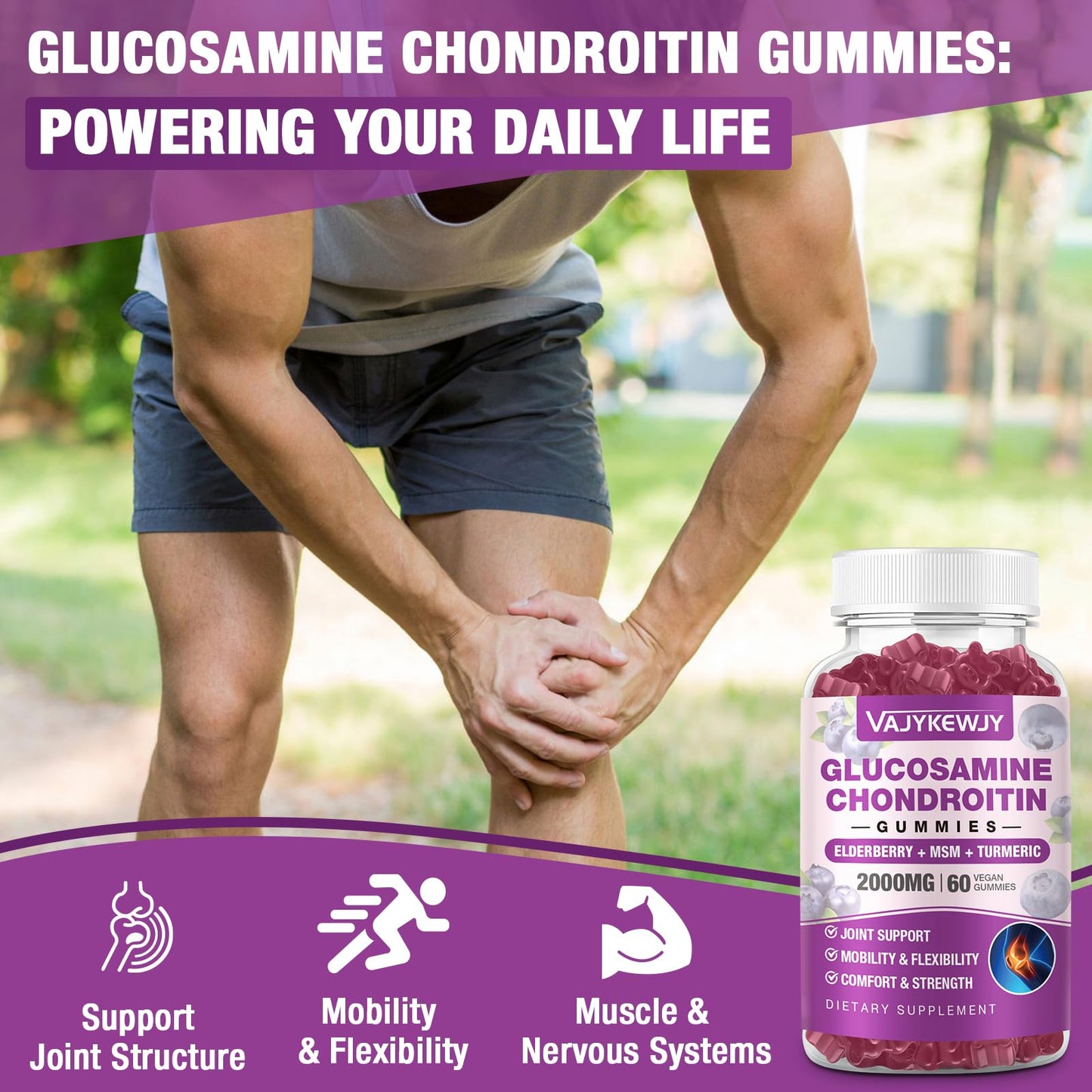 Blueberry flavored glucosamine chondroitin gummies texture