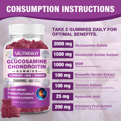 NutriVigor glucosamine chondroitin MSM and turmeric supplement bottle