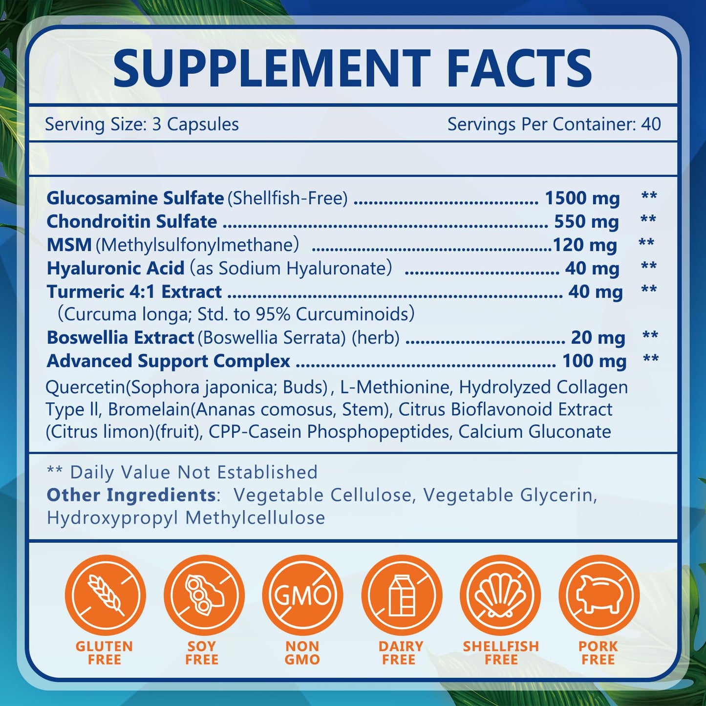 Nature Target bottle with capsules displayed