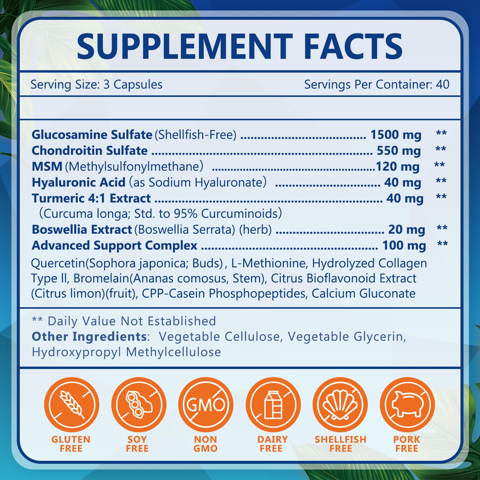 Nature Target bottle with capsules displayed