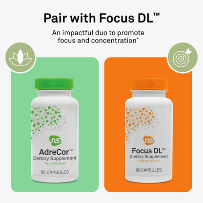 NeuroScience AdreCor dietary supplement for daily cortisol management
